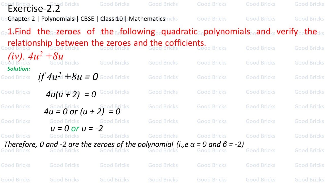 Chapter-2-Polynomials-exercise2.2-1(iv)