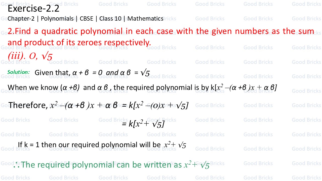 Chapter-2-Polynomials-exercise2.2-2(iii)