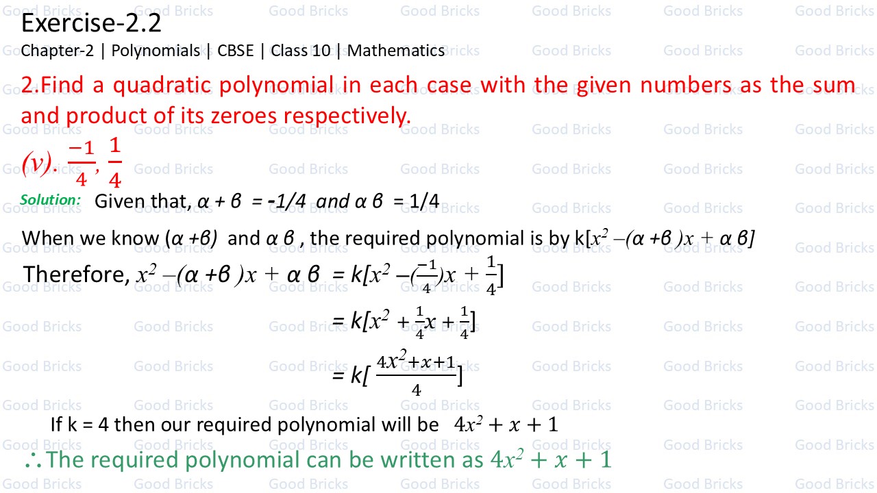 Chapter-2-Polynomials-exercise2.2-2(v)
