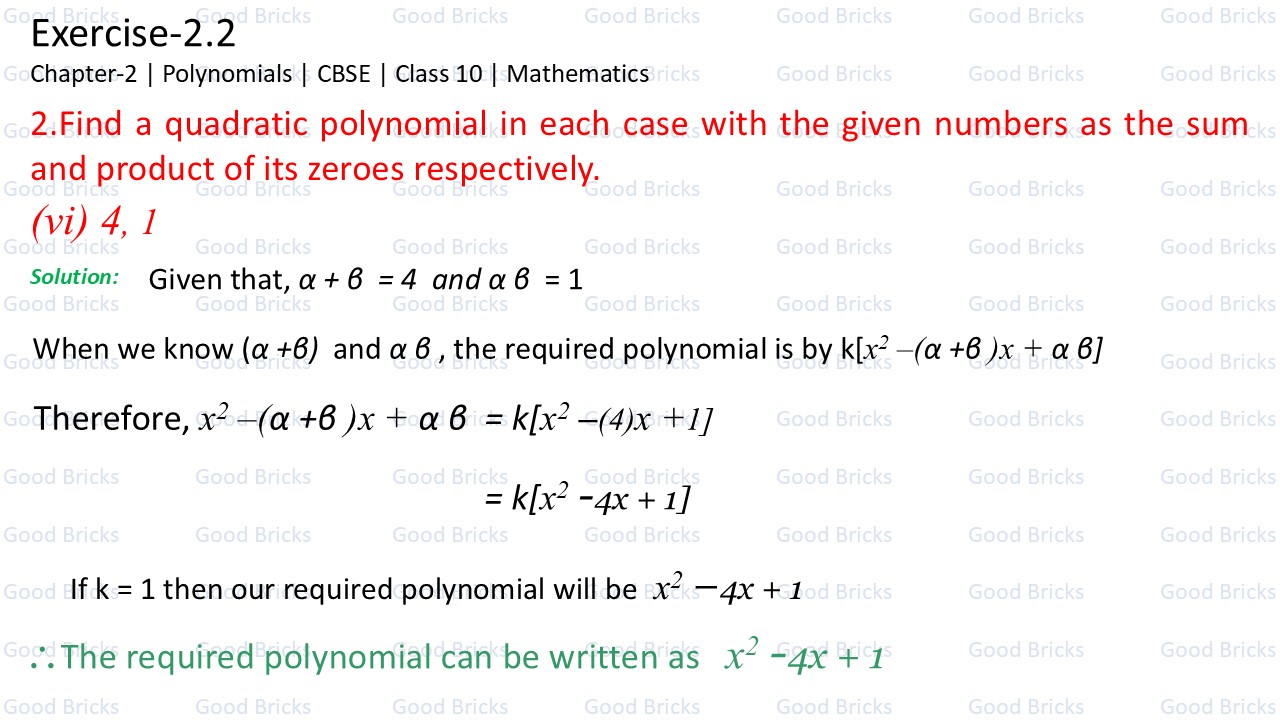 Chapter-2-Polynomials-exercise2.2-2(vi)