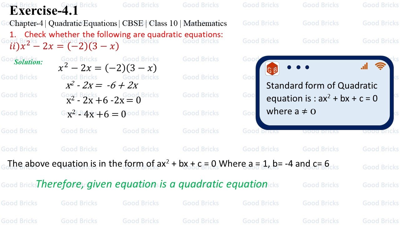 Chapter-4-Quadratic Equations-exercise4.1-1(ii)><br>	
	</div>
	    	
  
  </div>
</div>
<br><br>
<!--feed back and comment starts here-->

<div class=