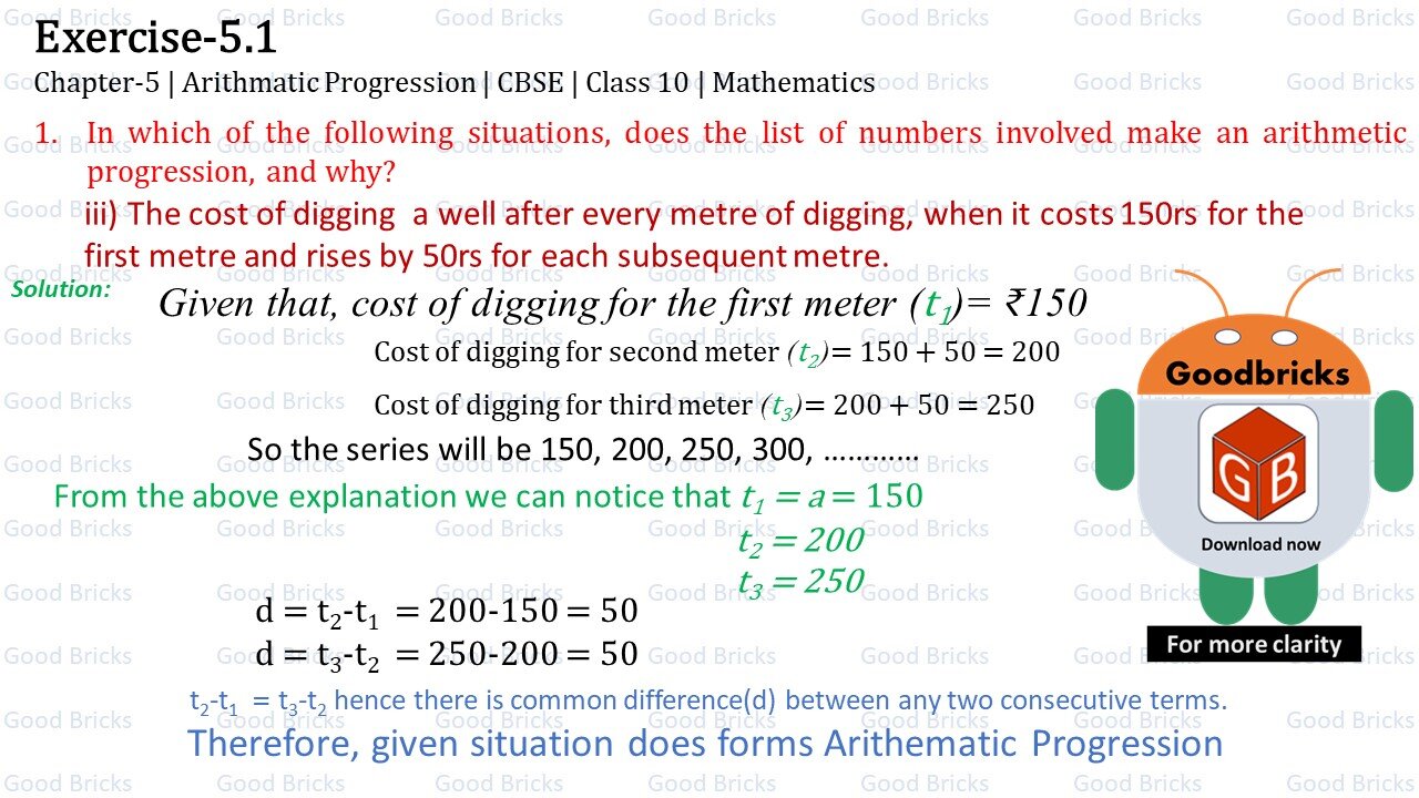 Chapter-5-Arithmatic Progression-exercise5.1-1(iii)