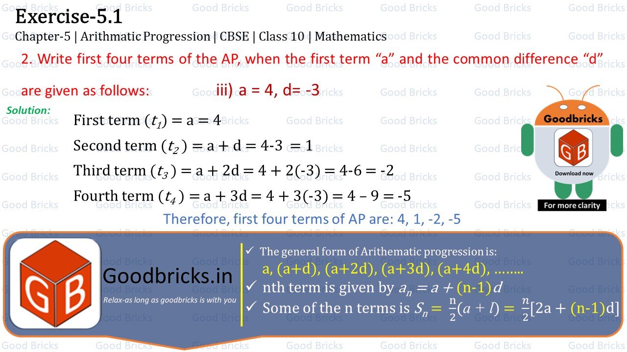 Chapter-5-Arithmatic Progression-exercise5.1-2(iii)